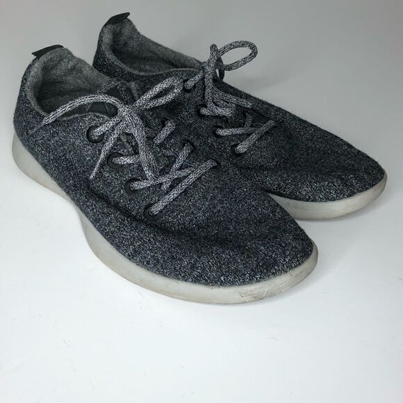 Allbirds Sz 11 Grey Wool Sneakers Merino Wool - Picture 1 of 6